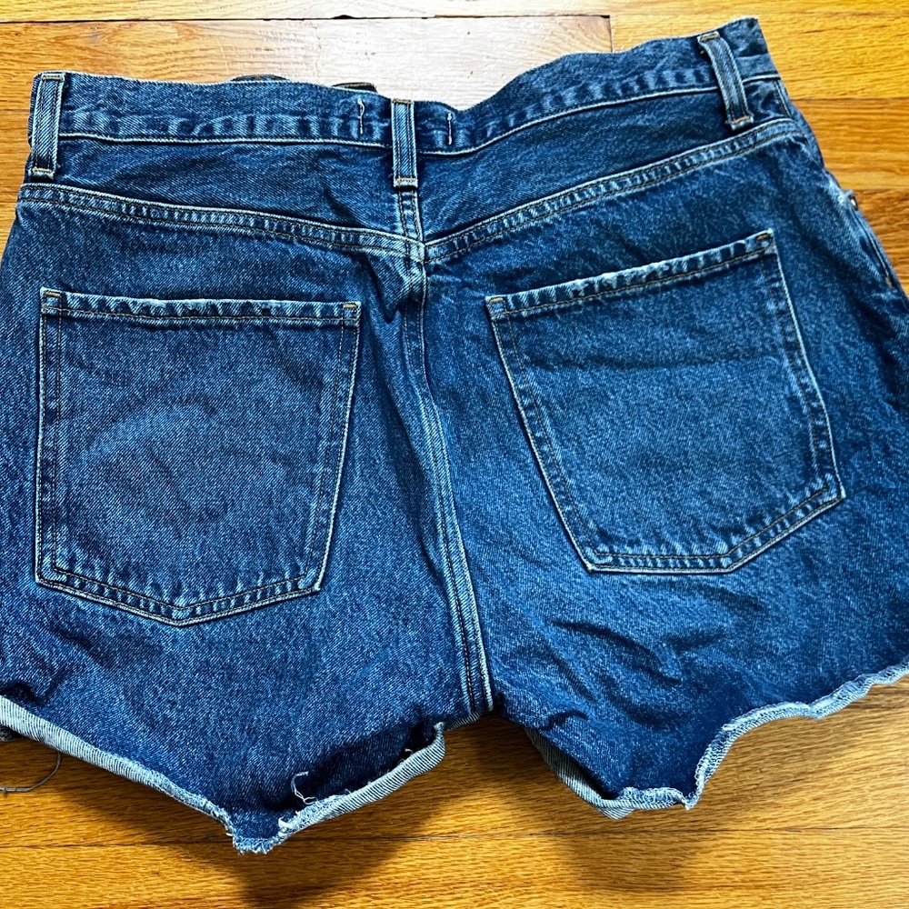 Agolde Blue Jean Shorts - Picture 6 of 6